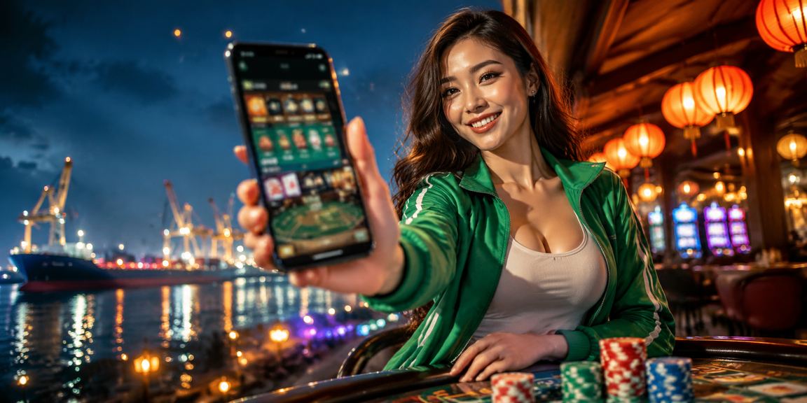 Người chơi thư giãn bên đèn lồng Hội An khi trải nghiệm casino di động